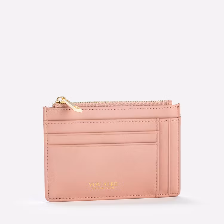 "Barcelona" Zipper korthållare pink