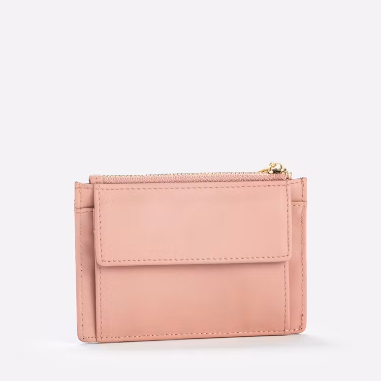 "Barcelona" Zipper korthållare pink
