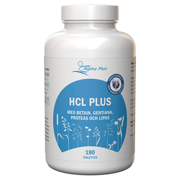 HCL Plus 180 tabletter Alpha Plus (Bäst före: Mars 2025)