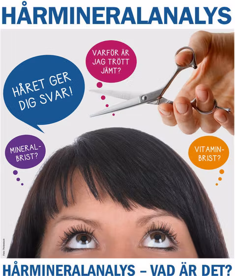 Hårmineralanalys Inkl. 30 minuters genomgång