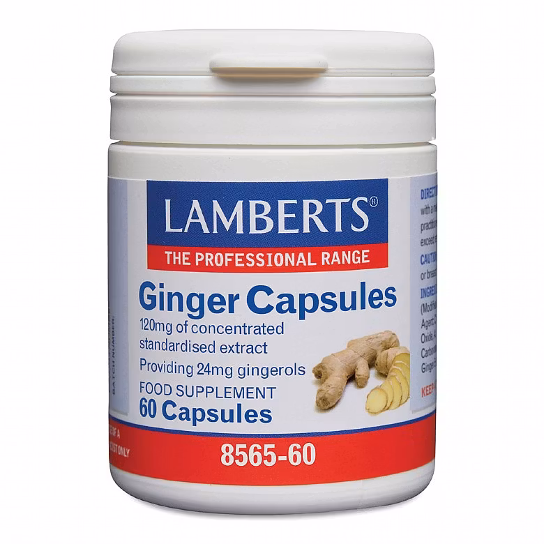 Ingefära (Ginger) 120mg 60 kapslar Lamberts