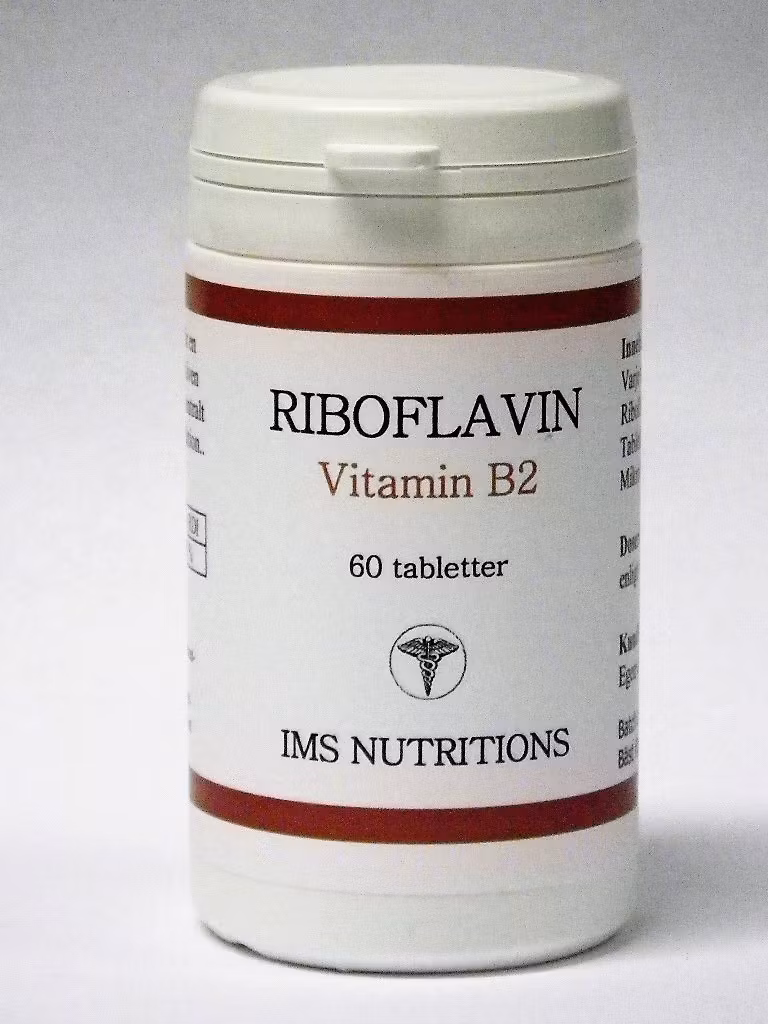 B2 Vitamin Riboflavin Enkelmedel 60 tabletter EVP