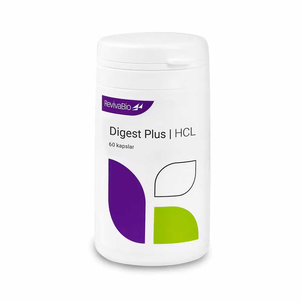 Digest Plus HCL 60 kapslar RevivaBio (Bäst före: April 2025)