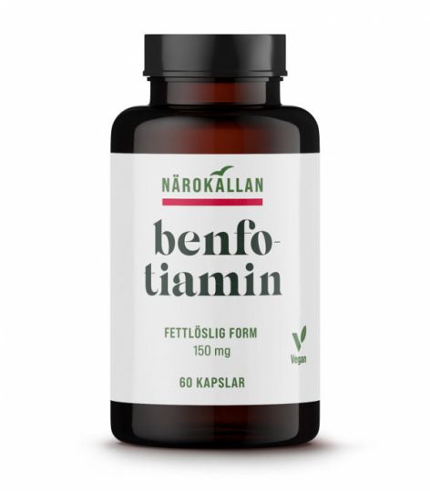 Benfotiamin 150mg 60 kapslar Närokällan
