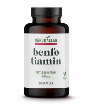 Benfotiamin 150mg 60 kapslar Närokällan