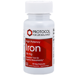 Järn (Iron) 36mg Ferrochel (R) 90 kapslar Protocool For Life (Bäst före: April 2025)