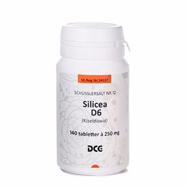 Silicea D6 (kollodial kiseldioxid) 250mg 140 tabletter DCG