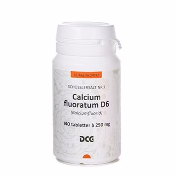 Kalcium fluoratum D6 (kalciumfluorid) 250mg 140 tabletter DCG