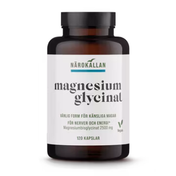Magnesiumglycinat 120 kapslar Närokällan