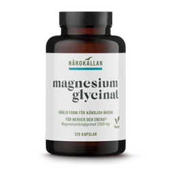 Magnesiumglycinat 120 kapslar Närokällan