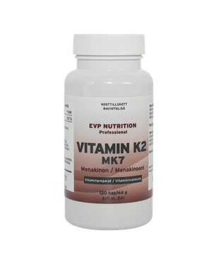 K2 Vitamin MK-7 Menakinon 120 kapslar EVP