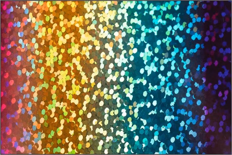 Holographic Regnbåge - 1983 - Röd - 30x50 cm  - Ark