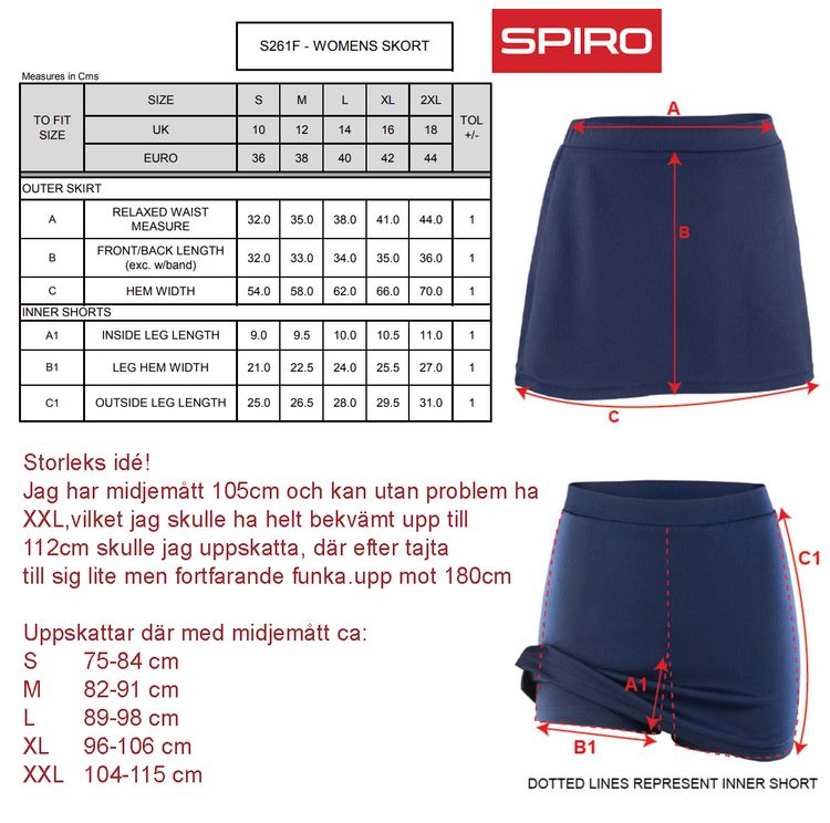 Barnkjol med innerbyxa