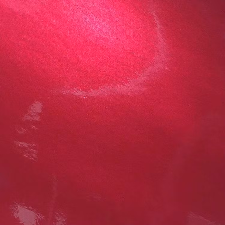 Polerad Metall - Röd metervara