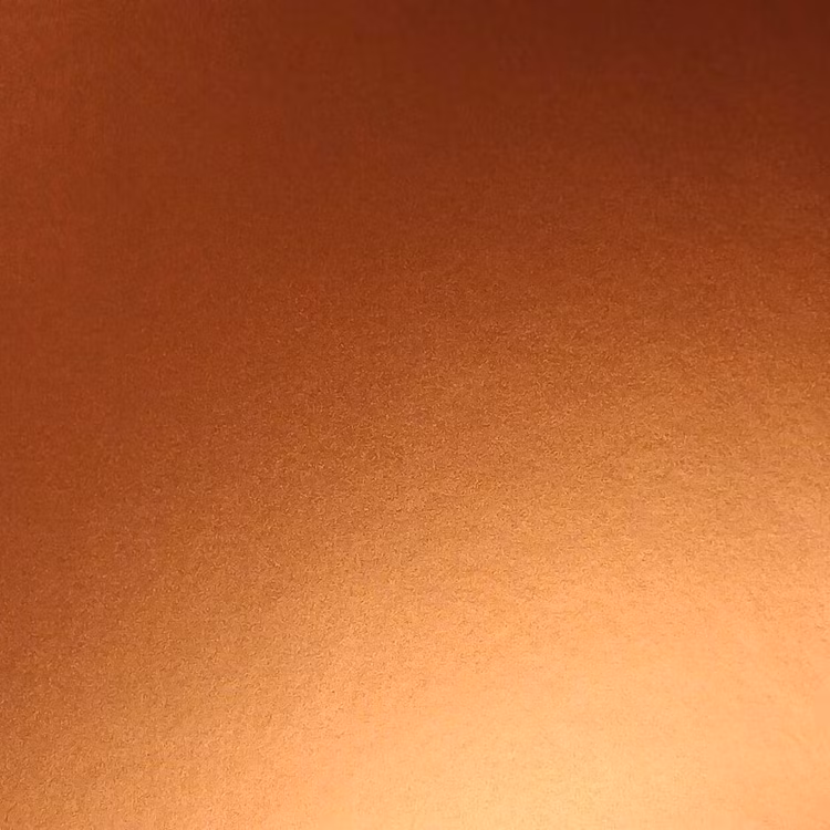 Borstad stål - Rödorange, metervara