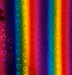 Wow - Rainbow heart, metervara