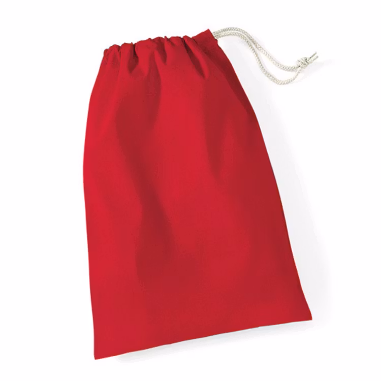 Tygsäck - Röd, flera storlekar
