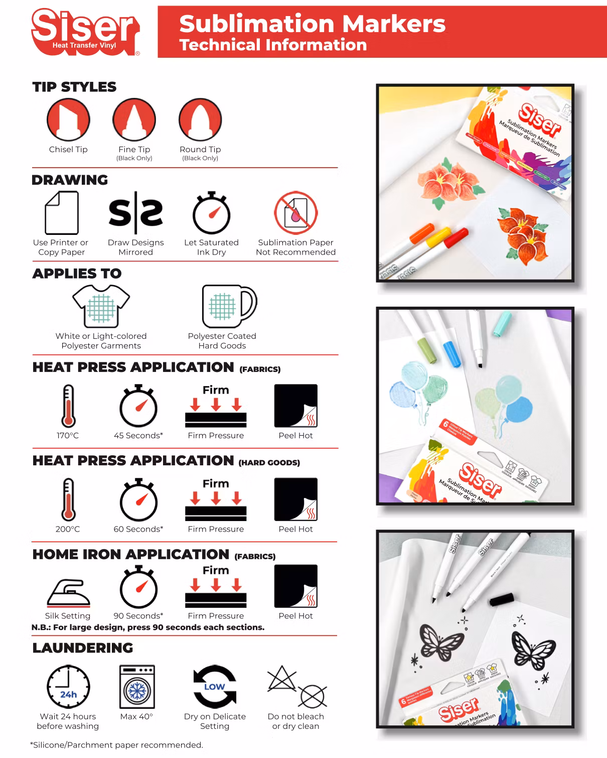 Siser - sublimeringspennor