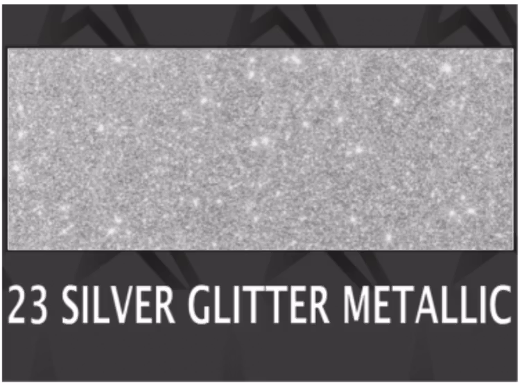 Premium Glittermetallic Silver 1023 - bredd 50 cm, metervara