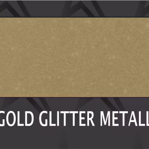 Premium Glittermetallic guld 1022 - bredd 50 cm, metervara