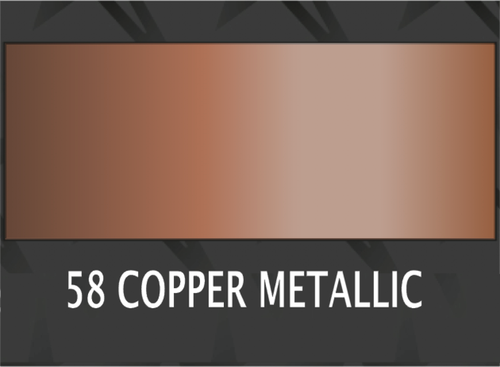 Premium Kopparmetallic 1058 - bredd 50 cm, metervara