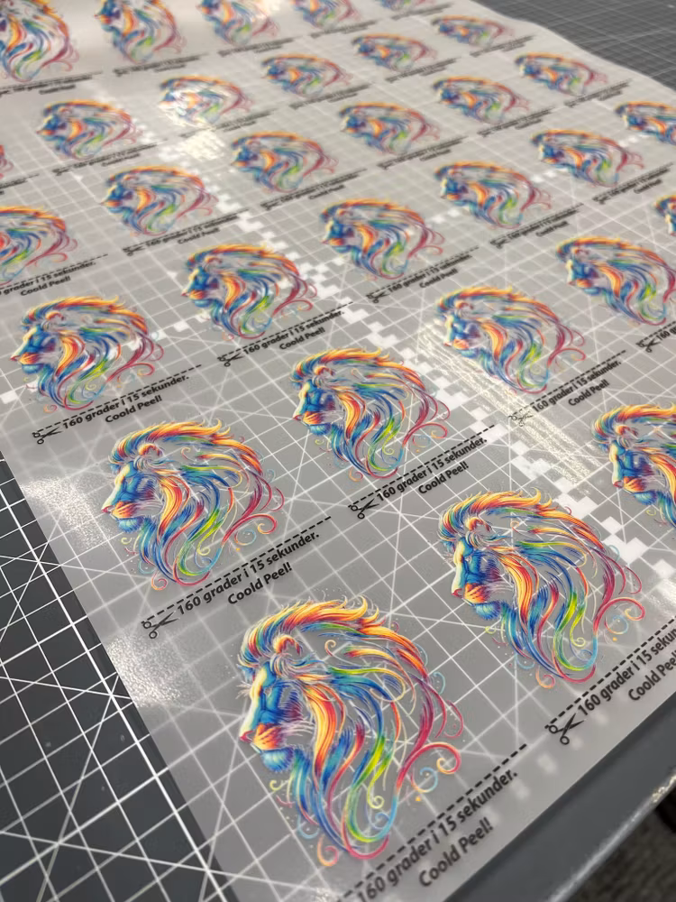 42x100cm - Textiltransfer - DTF för alla textilier mörkt o ljust