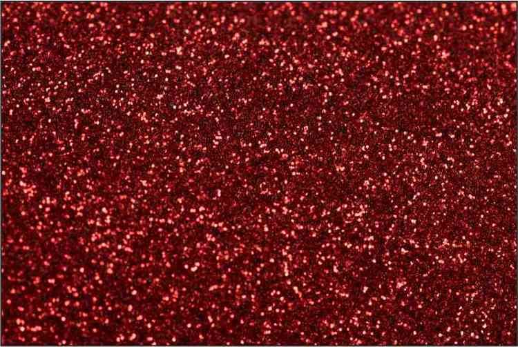 PET Glitter Röd - 6008