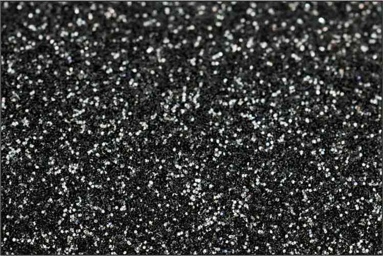 PET Glitter Svart - 6002