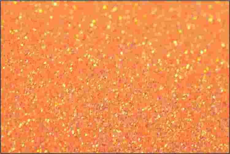 PET Glitter Neonorange - 6142