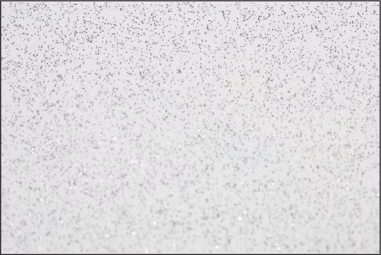 Pu Glitter Vit - 1801