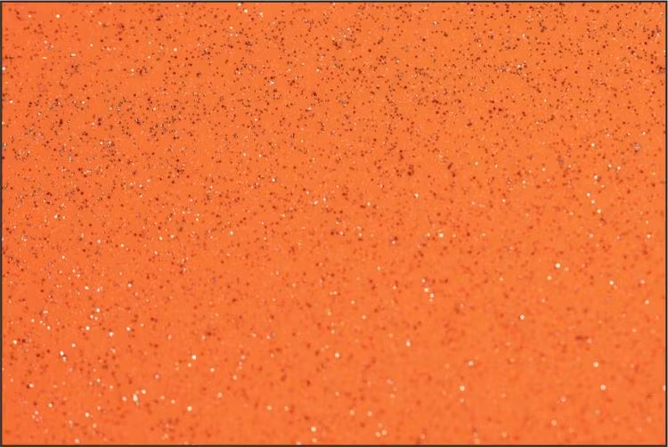 Pu Glitter Orange -1815