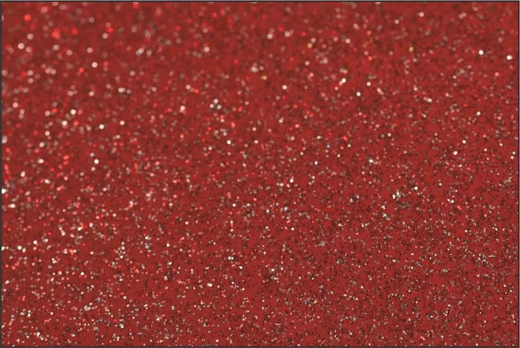 Pu Glitter Röd - 1808