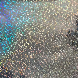 Heat transfer foil- Silver holografic 23 - metervara