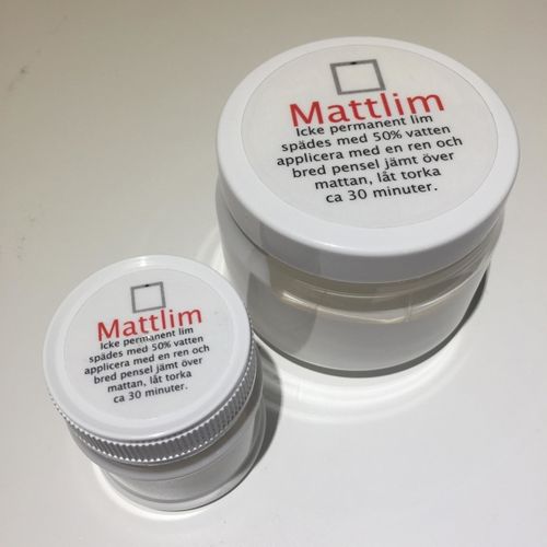 Skärmattelim - Återhäftningsbart lim