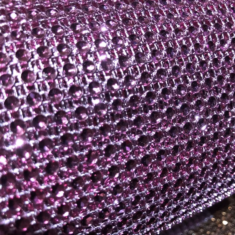 Strassband - ljusrosa