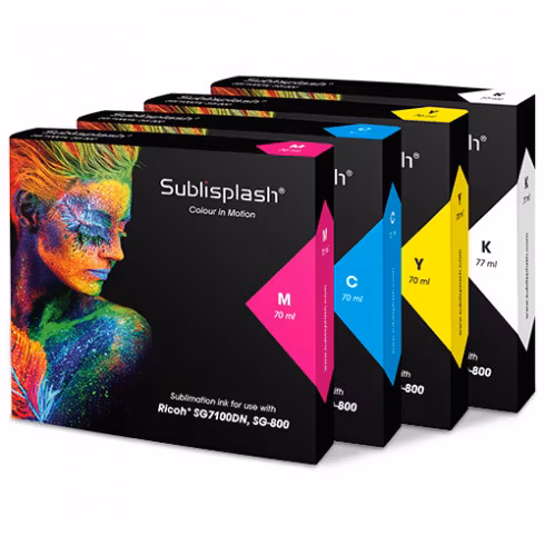 Sublisplash® Passande Ricoh SG 7100DN och SG 800, 400 70/77 ml