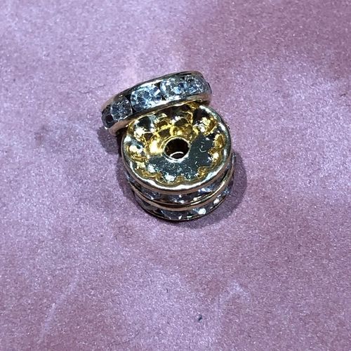 Strasspärla - Guld