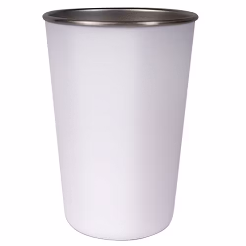 Mugg vit/metall