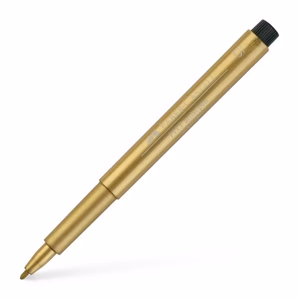 Guld - Ritpenna Faber-Castell PITT Artist 1,5mm