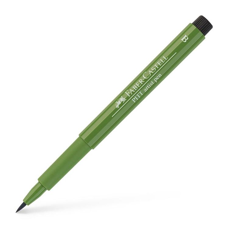Faber Castell Pitt Artist Pen Brush - Green olive