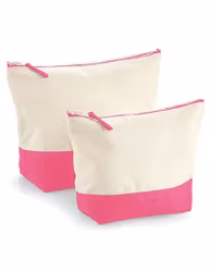 Necessär i Canvas - Färgad/Natur