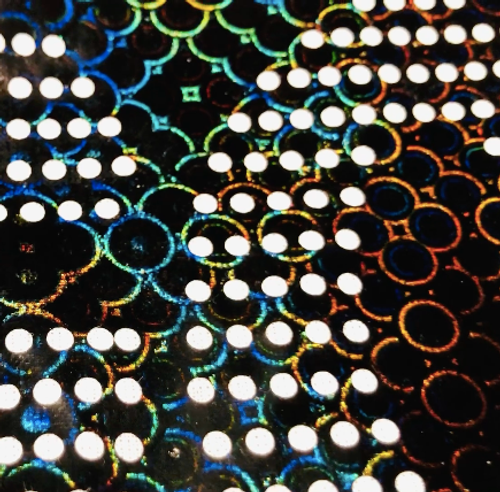 PU Disco Holograpic - Svart