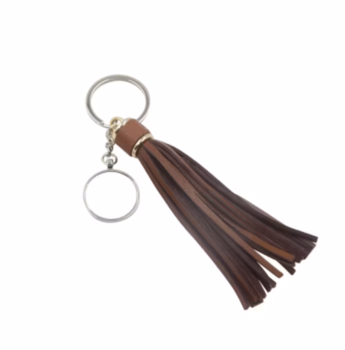 Nyckelring - Brun tassel