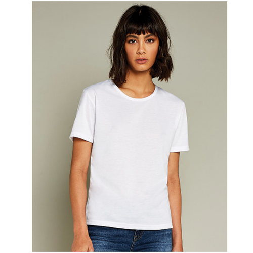T-Shirt Dam - Rund hals Subli Plus - Vit