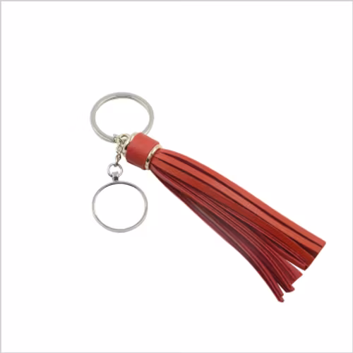 Nyckelring - Röd tassel