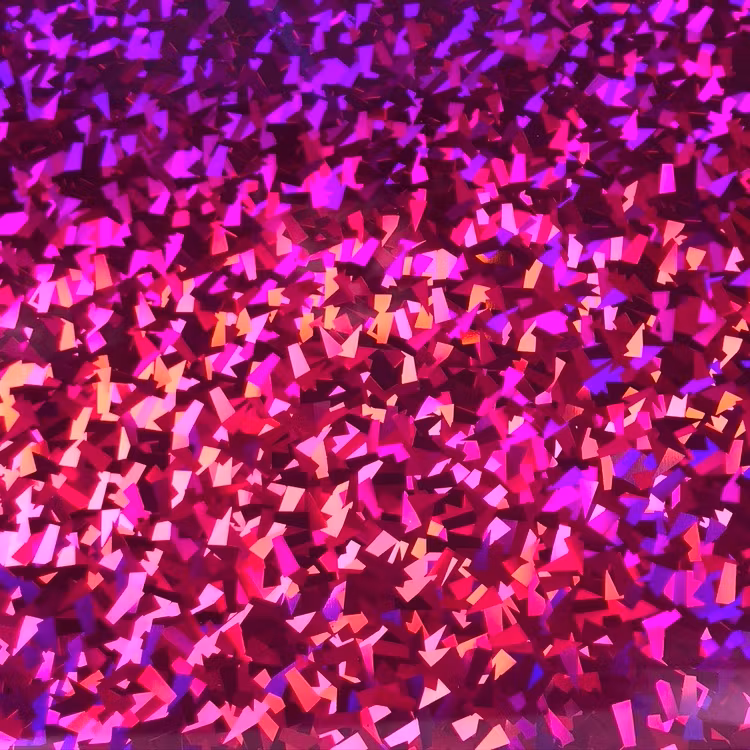 Holographic Kristall Fuchsia - 1982, ark 30x50 cm