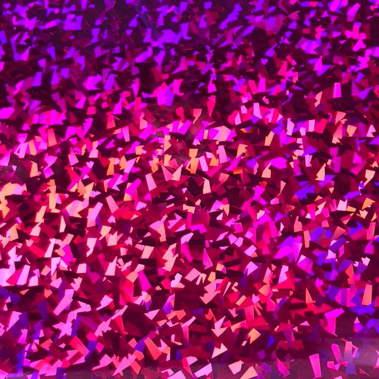 Holographic Kristall Fuchsia - 1982, ark 30x50 cm