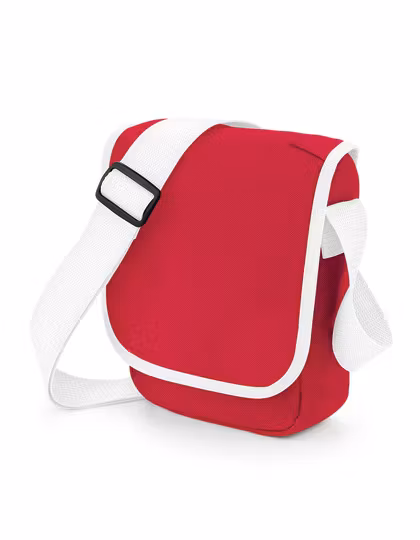 Axelväska-Röd/Vit