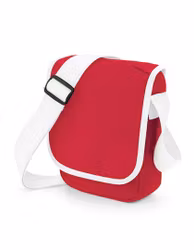 Axelväska-Röd/Vit