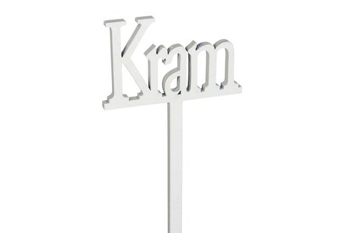 Dekorationsskylt Kram - Vit stor